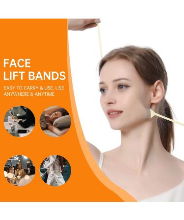 Invisible Face Lift Tape with Elastic Bands and Replacement Tapes - Neck Lift, Double Chin & Wrinkle Patches (8pcs + 40pcs) - Buy Online on GoSupps.com