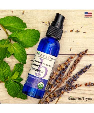 Organic Travel Hand Sanitizer Spray 2 oz - 6 Pack | Lavender Scented | Vitamin E Aloe Moisturizing | Non Greasy Formula - Buy Online on GoSupps.com