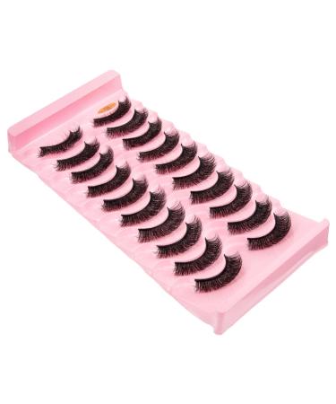 Ipetboom 10 Pairs Fake Eyelashes False Lashes Traffic Mirror Supple False Eyelashes Women Fake Lashes Lash Enhancements Shower Glass Door Stoppers Faux Lashes Extend Girl Fiber Fluffy