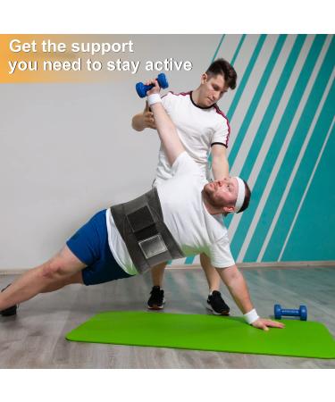 ABACKH Back Brace for Lower Back Pain - Lumbar Support Belt for Women & Men - 5XL Black-5XL(53-65) - Buy Online on GoSupps.com