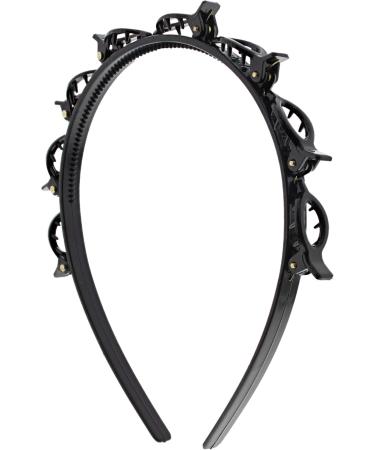 Zac's Alter Ego Set of 2 Strong Black Hair Braiding Twister Plastic Teeth Comb Hair Alice Headbands/Alicebands - Buy Online on GoSupps.com