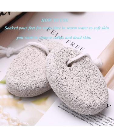 4-Pack Natural Pumice Stone for Feet by Borogo - Callus Remover for Feet and Hands - Exfoliating Foot File for Dead Skin on Heels, Elbows, and Hands - Buy Online on GoSupps.com