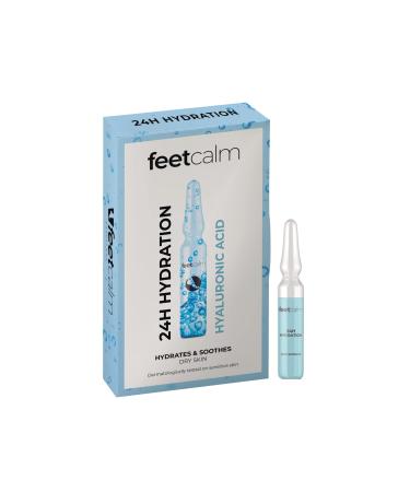 Feetcalm - foot and leg cream for treatment dry skin relieves symptoms of tired feet and legs (ampoules 24h hydration concentrate 7 x 2 ml)