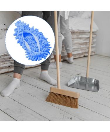Tabanzhe Washable Dust Mop Slippers - Multi-Functional Floor Cleaning Shoe Covers for a Reusable and Convenient Cleaning Experience (Pink/Blue) - Buy Online on GoSupps.com