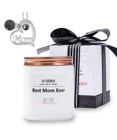 Gifts for Mom Candle with Necklace Inside Surprise Gifts Mom Candle and Mom Necklace Set Birthday Gifts for Mom Mom Gifts for Mom Scented Candles with Jewelry inside Candle Lovers Gift Ideas