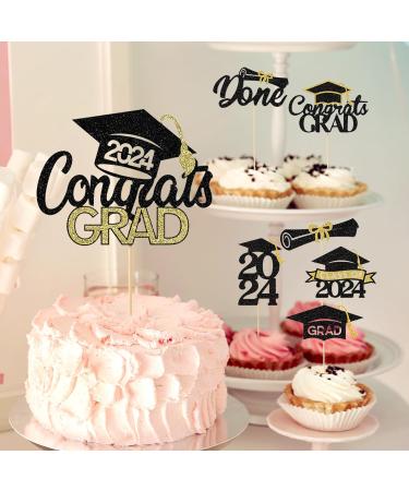 Festicreamy 25PCS 2024 Graduation Cupcake Toppers - Buy Online on GoSupps.com