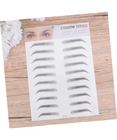 Angoily 2pcs 3d Eyebrow Stickers Suits Imitation Eyebrow Mold Kit Artificial Eyebrow Make up The Lazy Woman - Buy Online on GoSupps.com
