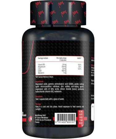 MyMUSCLE - My ZMG - Zinc + Magnesium + Vitamin B6 + GABA High Dosed Formula - 60 Capsules - Buy Online on GoSupps.com