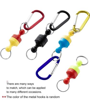 Boao 5-Piece Magnetic Net Release Holder Clip Keychain Hook for Fly Fishing - Metal Hooks - Buy Online on GoSupps.com