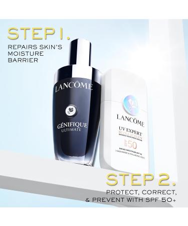 Lanc me Supra Screen Invisible Serum Sunscreen SPF 50+ - Anti-Aging Correction & Protection - For All Skin Types - 48 HR Hydration Radiant Finish - Buy Online on GoSupps.com