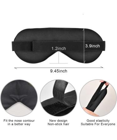 Kaskirky Light Blocking Eye Mask for Business Travel & Meditation - Adjustable for Men and Women, Deep Sleep Comfort, Fat Cat Green Eye Design - Buy Online on GoSupps.com