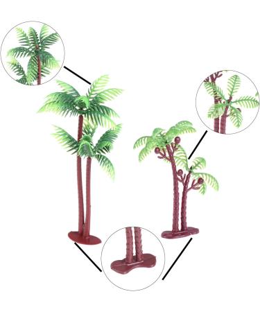 24 Pieces Palm Tree Green Coconut Tree Cupcake Topper Coconuts Cake Decorations Tree Coconuts Cupcake Topper Building Model Landscape(3.15 inch-20 Pieces 5.5 inch-4 Pieces) - Buy Online on GoSupps.com