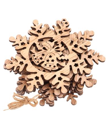 COHEALI 1 set Decorative Graffiti Themed Design Suspending Pendants Chip Pendant Painting Christmas Beige 7.80X7.80X0.20CM
