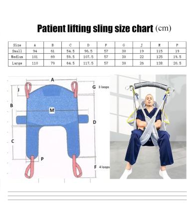 Transfer Nursing Sling Full Body Lift Sling Adjustable Transfer Belt with Positioning Waist Strap for Disabled and Elderly Home/Hospital/Nursing Home Mesh Polyester 1 Pc Medium - Buy Online on GoSupps.com