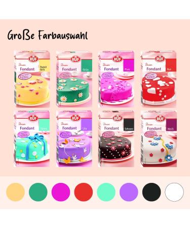 Buy Ruf Fondant White - Vegan Gluten-Free Palm Oil-Free Modeling Fondant for Cakes & Figures | 500g XL - Buy Online on GoSupps.com