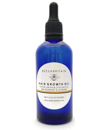 100% naturally hair growth oil - rizid argan coconut + rosemary & lavender - 100 ml by Bees of Britain.To promote hair growth. We donate 5% of the profit to save bees and pollinators