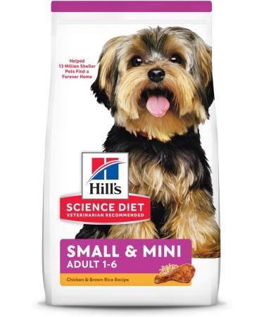 Hill's Science Diet Adult Small & Mini Chicken & Brown Rice Recipe Dry Dog Food 15.5 lb bag & Puppy Small & Mini Chicken Meal & Brown Rice Recipe Dry Dog Food 4.5 lb bag - Buy Online on GoSupps.com