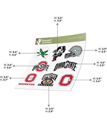 Ohio State University OSU Buckeyes Sticker - Vinyl Decal for Laptop, Water Bottle, Car, Scrapbook - Buy Online on GoSupps.com