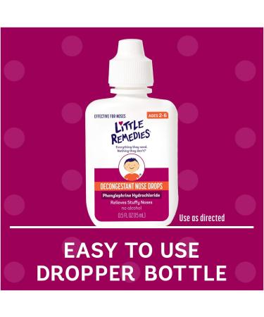 Little Remedies Nasal Decongestant Drops 0.5 oz - Pack of 6 - Buy Online on GoSupps.com