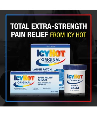 Icy Hot Extra Strength Pain Relief Cream - 3oz | Fast-Acting Relief for Muscle & Joint Pain | International Shipping Available - Buy Online on GoSupps.com