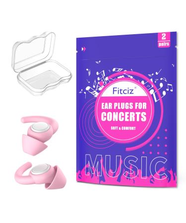 Fitciz Concert Ear Plugs for Music High Fidelity Ear Plugs for Musician Noise Reduction Hearing Protection Festival DJ s Drummers Concert earplugs