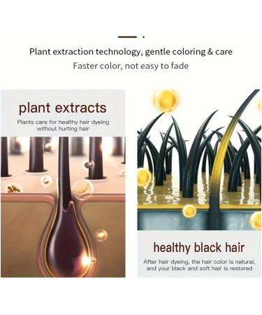 Instant Hair Dye Shampoo Hair Dye Shampoo Hair Color Shampoo Instant Hair Color Shampoo Instant Hair Dye Shampoo (Dark Brown) - Buy Online on GoSupps.com