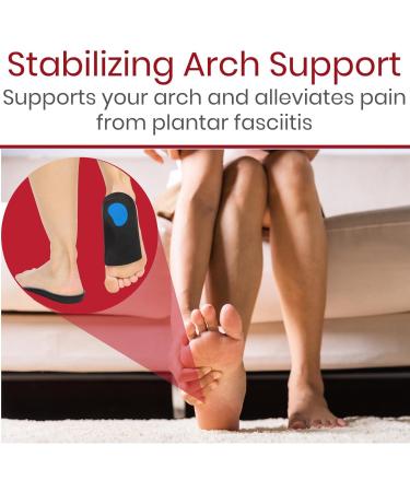 Envelop 3/4 Arch Support Inserts | Orthotic Insoles for Plantar Fasciitis Flat Feet & Foot Pain Relief | Men's & Women's Shoe Inserts for Running & Basketball (L US Men 9.5-11 Women 9-10.5 - Buy Online on GoSupps.com