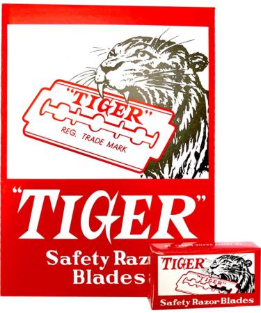 100 tiger razor blades