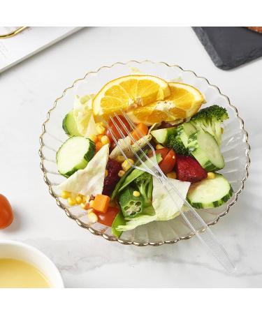 300 Crystal Clear Plastic Forks - Heavy Duty Disposable Cutlery Set for Parties & Events - Buy Online on GoSupps.com