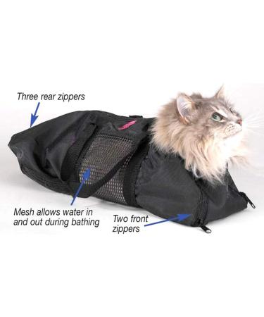 Buy Soonhua Cat Grooming Bag | Adjustable Bathing & Swimming Solution | Anti-Scratch Breathable Fur Care Pocket - Buy Online on GoSupps.com