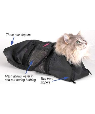 Yuehua Mech Cat Care Bag | Pet Pocket Bag for Nail Clipping & Bathing | Anti-Bleeding Scratch-Resistant Mesh Pockets - Buy Online on GoSupps.com