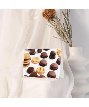 FRESQA Cookies Food Chocolate Chip Biscuits Chic And Dazzling Greetings:Holiday Card Thank You Card Friendship Thinking Of You Card White One Size - Buy Online on GoSupps.com