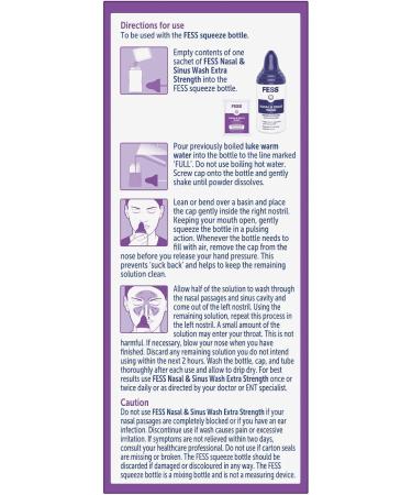 Fess Nasal & Sinus Wash Extra Strength Starter Kit 6 Sachets - Buy Online on GoSupps.com
