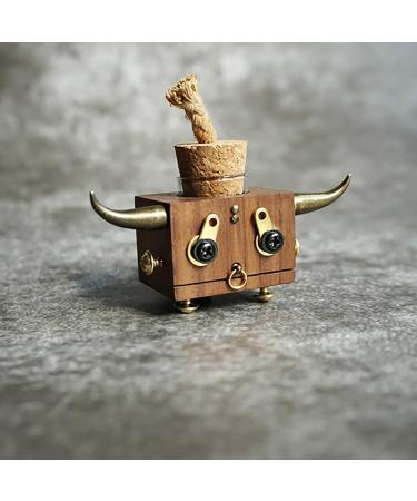 Car diffuser air freshener Wood Car Air Freshener Diffuser wood car freshener Car Aromatherapy Diffuser Vent Clip Wood Car Diffusers for Essential Oils Portable Locket Car AromaDiffuser-Taurus