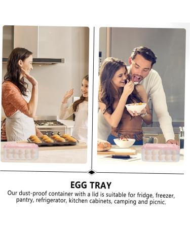 Healvian Handle Deviled with Double Carrier Preservation Storage Kitchen Eggs Stack-able Holder re-usable - Buy Online on GoSupps.com