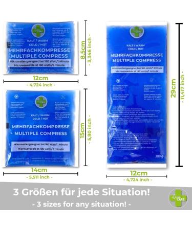 Lisacare Cold Warm Compress - 5 Large Cooling Pads (29x12cm) for Insect Bites Bruises & Injuries - Children's Gel Cooling Pack - Fast Relief - Buy Online on GoSupps.com