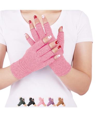 Disuppo arthritis gloves - rheumatic arthritis compression gloves for pain relief tap gaming fingerless gloves for men and women (pink s) pink s - Buy Online on GoSupps.com