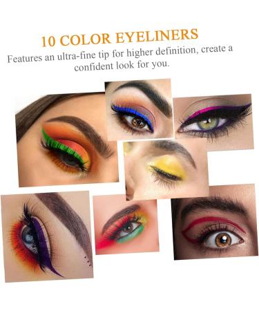FOMIYES 30 Pcs Colored Liquid Eyeliner Waterproof Liquid Eyeliner Matte Liquid Eyeliner Colors Cosmetic Pens - Buy Online on GoSupps.com