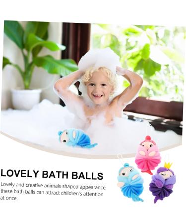 FRCOLOR 3pcs Bath Ball - Cute Mesh Shower Sponge & Cleaning Supplies for a Sparkling Clean Bathroom - Buy Online on GoSupps.com