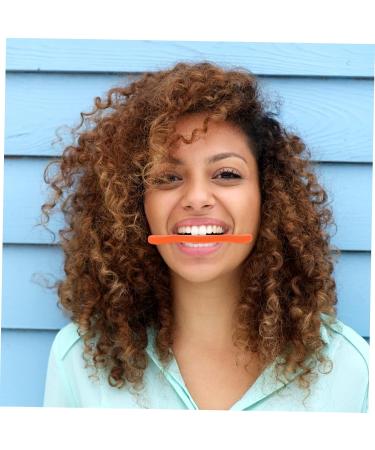 FRCOLOR Orthotics against wrinkles facelifting face smile corrector neck corrector tool anti-wrinkle beauty tool facelift training device lips shaper bottle brush exercise ladder 11.5X2.5cm orange - Buy Online on GoSupps.com