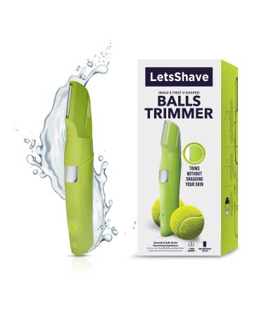 LetsShave Balls and Body Trimmer for Menelectric Trimmer for Groin & Pubic Hair Area 90Min Run Timeunique V Shaped Headr Style Ultra Thin Rounded Blade Edges Anti Snagging Technology Waterproof3