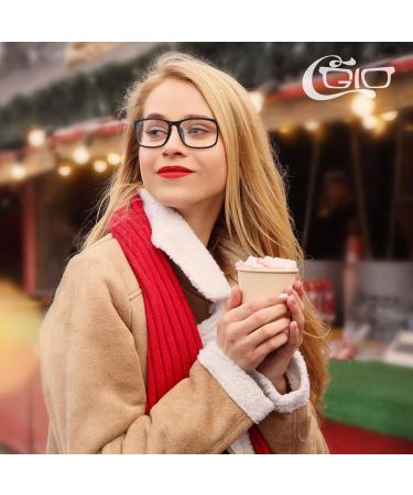CGID CN12 Glasses - Extra Narrow Matte Black Slim Rectangle Nerd Glasses for Clear Vision | International Shipping - Buy Online on GoSupps.com