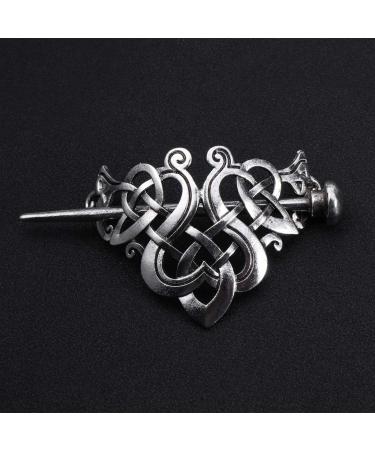 Solustre Vintage Celtic Hairpin - Viking Hair Clip with Celtic Knots for Women & Girls | Unique Hair Jewelry - Buy Online on GoSupps.com