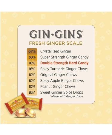 Ginger People Gin Gins Hard Candy 16oz - Double Strength, 1lb Bag - Buy Online on GoSupps.com