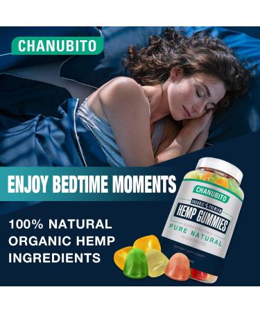CHANUBITO 3 Pack Hemp Gummies 100% Natural Organic Hemp Supplement for Adults - High Potency Pure Hemp Oil Extract Edibles Gummy - Vegan Non-GMO - Buy Online on GoSupps.com