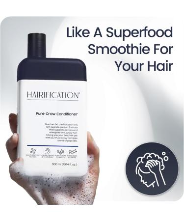 Pure Grow Apr s-Shampooing pour Cheveux Fins ou Clairsem s Favorise des Cheveux d Apparence Plus Sains et au Toucher Plus Fort 300ml - Buy Online on GoSupps.com