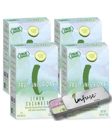 True Citrus True Lemon Fruit Infusion Lemon Cucumber 10 Packets .26 oz (7.5 g)