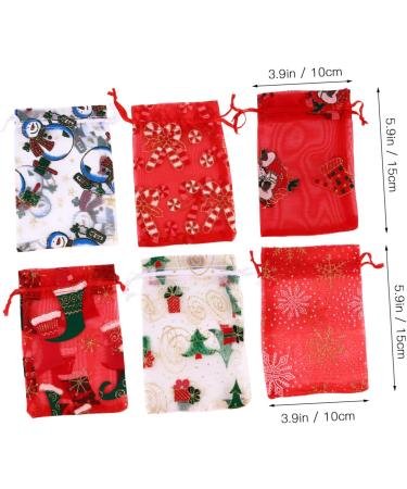 Hoement 36pcs Christmas Cheesy Bag Storage Bags The Storage Pouch Pouch Beam Port Jewelry 10X15CM As Shown - Buy Online on GoSupps.com
