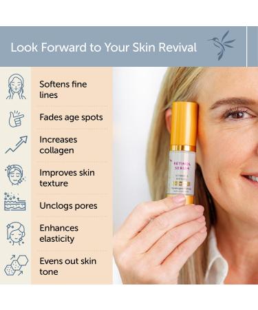 Regenerate Retinol Serum - Vegan Night Serum with Peptides & Hyaluronic Acid for Fine Lines & Wrinkles - 0.5 oz Hypoallergenic - Buy Online on GoSupps.com