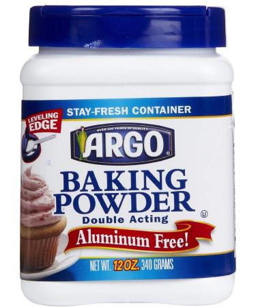 Argo Double Acting Aluminum Free Baking Powder 12oz Container (Pack of 6) 12 Ounce (Pack of 6)